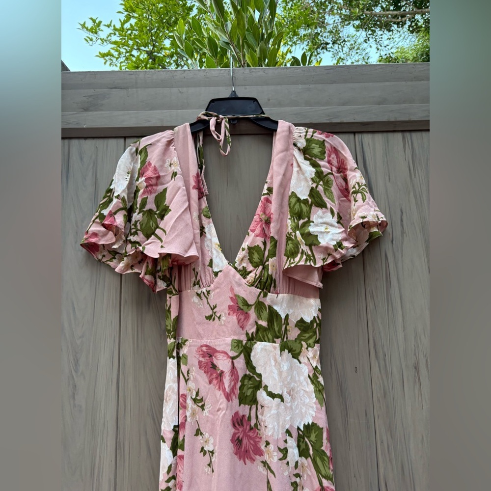 ❌SOLD❌Reformation Shayla Dress Rose Garden - Picture 9 of 12
